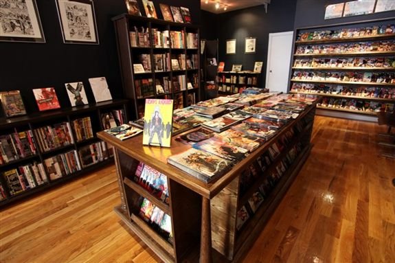 Bergen Street Comics's inviting interior is devoid of clutter and dorkyness.